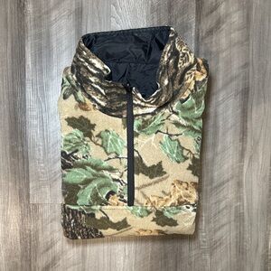 Dux-Bak Vintage Fleece Camouflage Quarter-Zip Pullover - 2XL (Based on Measure)